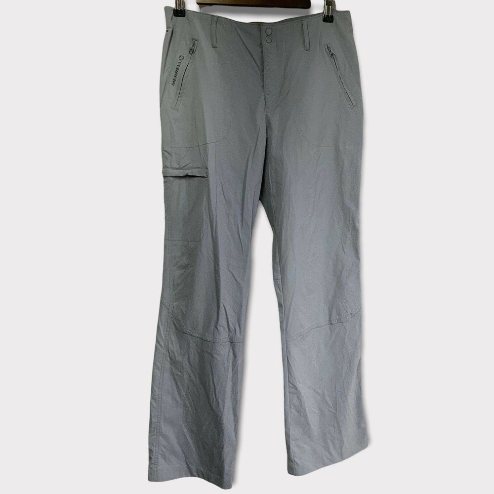 Merrell Select Wick Grey Zip Pockets Pants Outdoor Casual Wear Womens Size 8